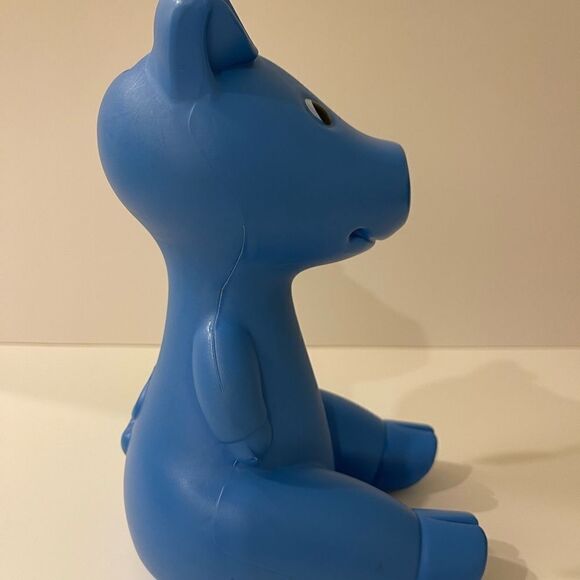 Rare || IKEA || Rigid plastic coin bank by designer Monika Mulder || blue || - Picture 4 of 10